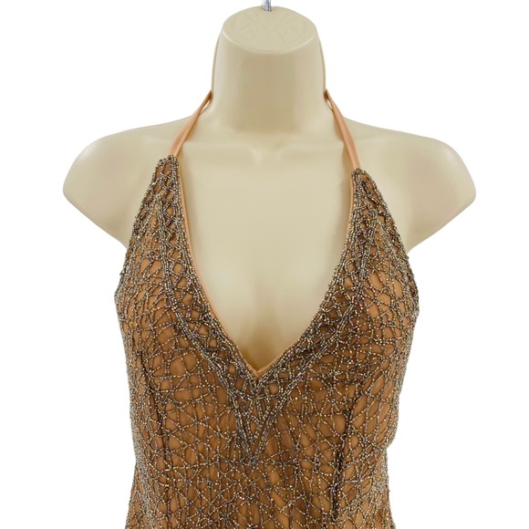 X by NBD | NEW Rischa Sequins V-Neck Cocktail Mini Dress in Candy Size M - Picture 4 of 11